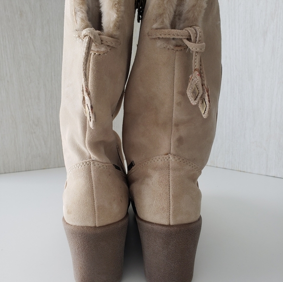 Brilliant waterproof Suede Fur Boots - Picture 3 of 16